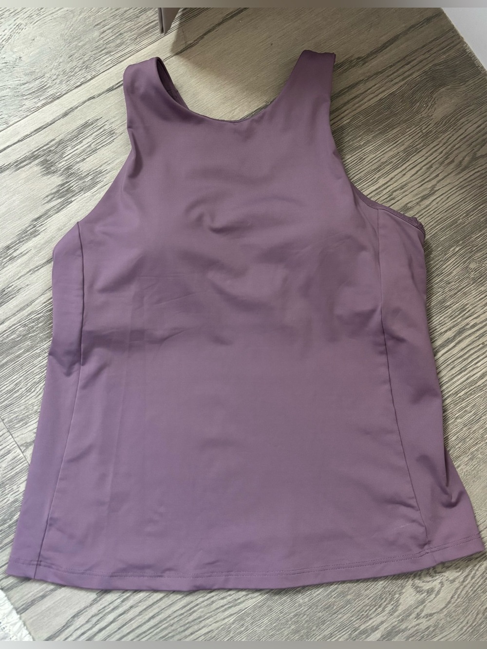 Athleta Racerback Built-In Bra Tank Top Purple Size M Athletic Workout